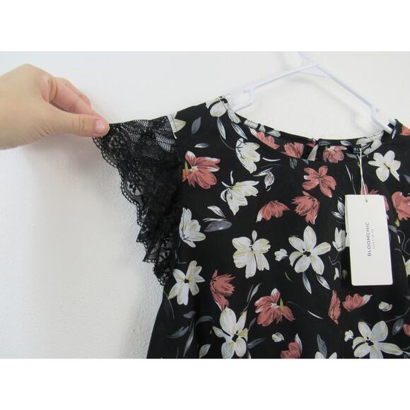 NWT Lot of 3 Shirt Blouses Size 14-16 Bloomchic Short Sleeve Floral Printed - Picture 5 of 9